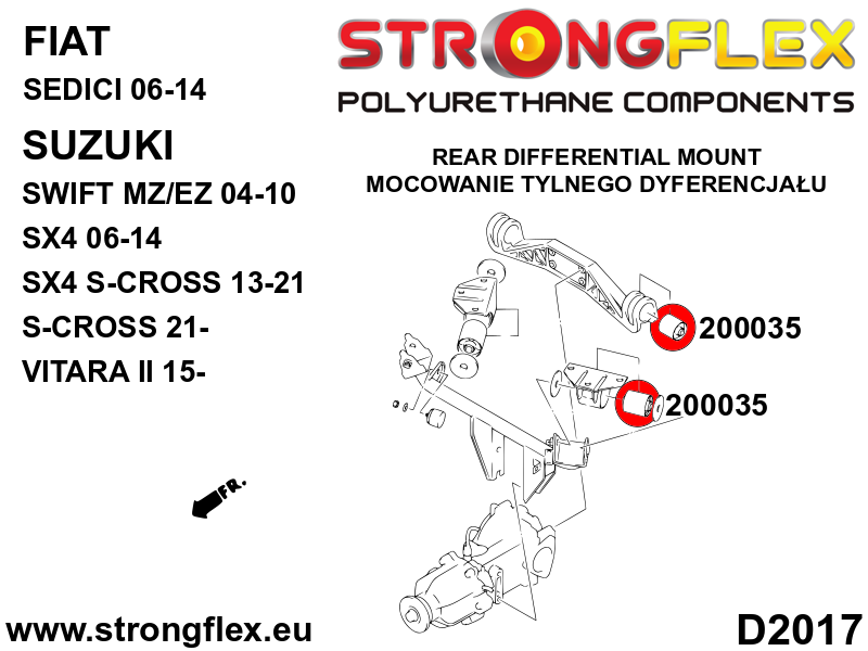 200035B: Rear differential mounting bushing