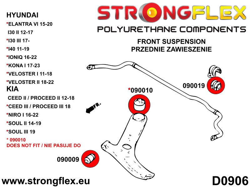 096102B: Full suspension bush kit