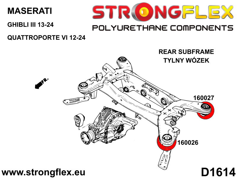 160027A: Rear subframe - front bush SPORT