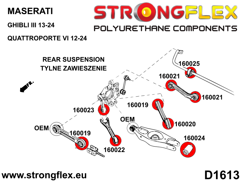 166105B: Full suspension bush kit