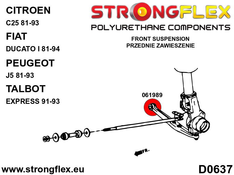 062003A: Front wishbone front bush sport SPORT