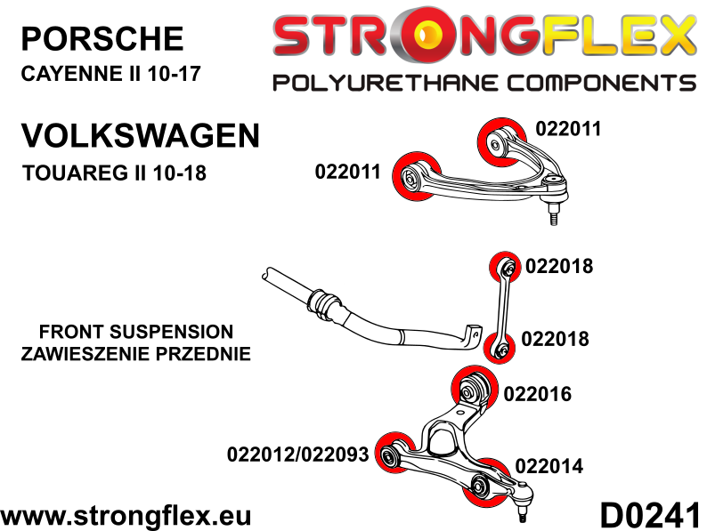 022093A: Wishbone bushing SPORT