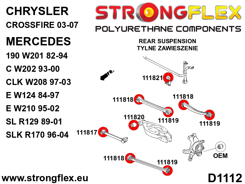 116313B: Full suspension bush kit