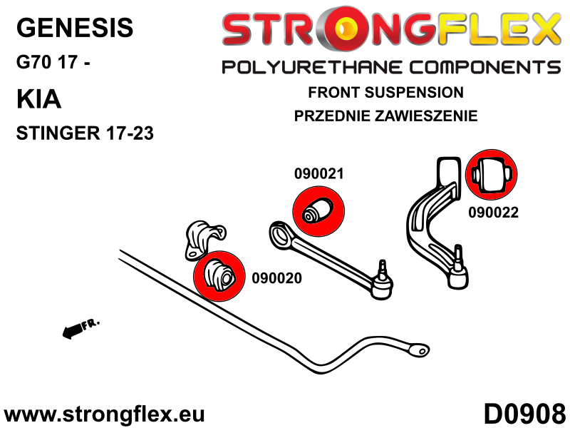 090021A: Front lower arm bush SPORT