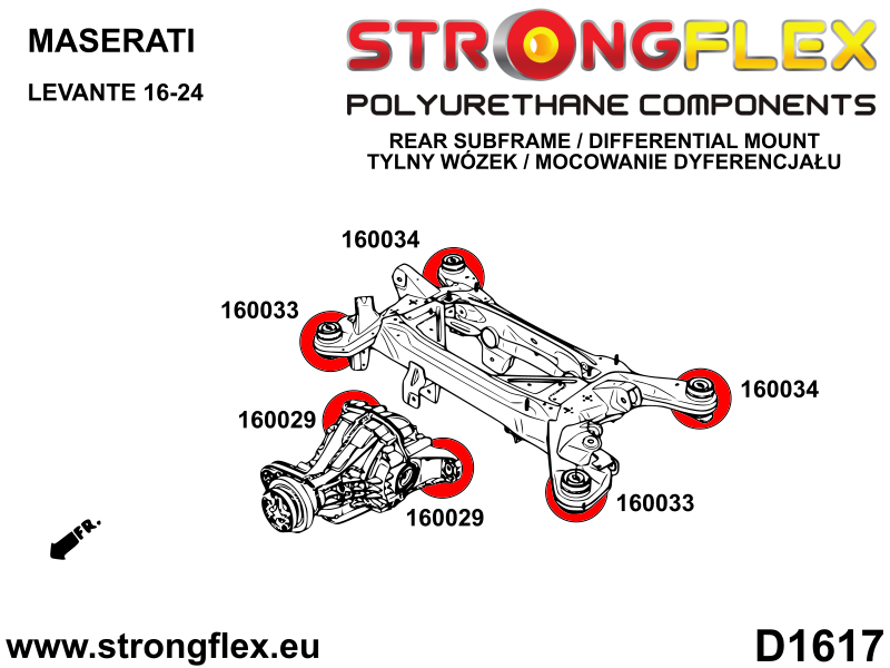160029B: Rear diff mount - rear bush