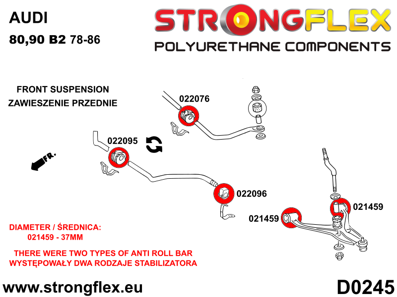 026297B: Full suspension bush kit