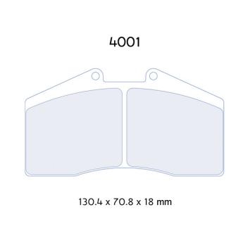 CL RC6 front brakepads for stoptech ST40/ST45