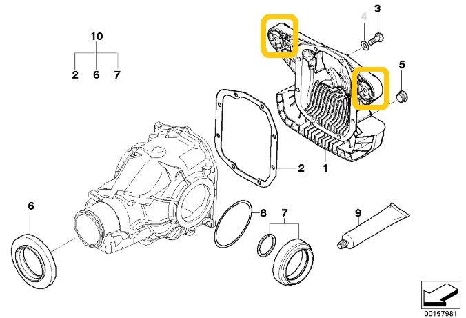 Differentieel aluminium bussen BMW E46 M3