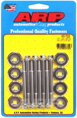 Cilinderkopbout set Valve Cover Bolt Kit Chevrolet Gen III/LS Series small block cast aluminum SS hex Kit 400-7529