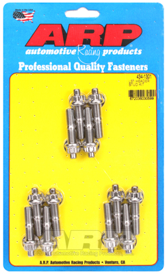 bout uitlaatsysteem Header Bolt & Stud Kits Chevrolet Gen III/LS Series small block 1.750ӝ OAL 12 pieces Kit 434-1301