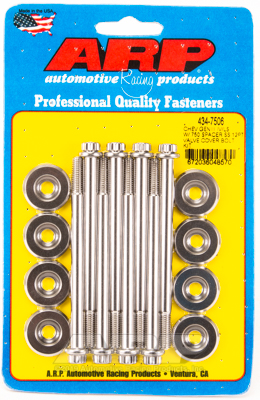 Bout Valve Cover Bolt Kit Chevrolet Gen III/IV LS Series small block with 0.750ӝ spacer 12pt ARP Stainless Kit 434-7506