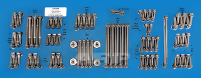 Bevestigingsbout Engine & Accessory Bolt Kit Chevrolet Small Block LS Series SS 12pt Kit 534-9505