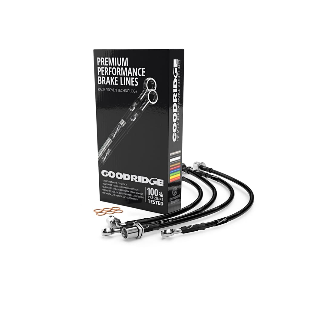 Braided brake lines set for TVR CHIMERA 4.3 4275CC, front axle WILWOOD calipers year 01/93 - 12/93