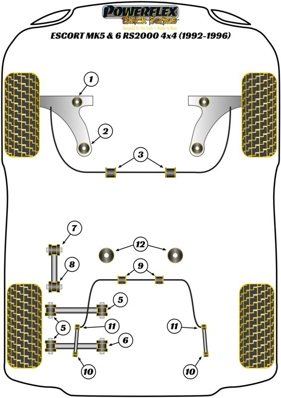 Rear Anti Roll Bar To Link Rod Escort Models, road