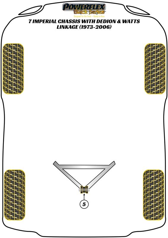 DeDion "A" frame middenbus 7 (DeDion with Watts Linkage), 7 (DeDion without Watts Linkage), straat