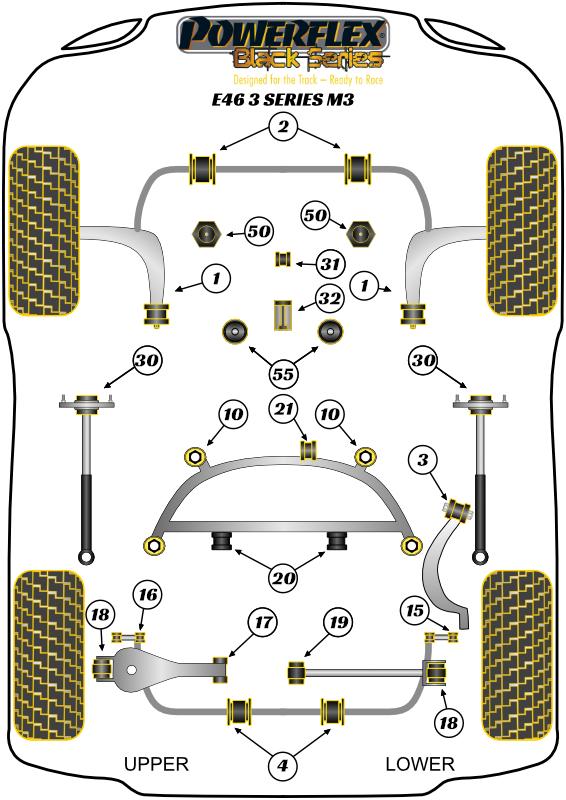 Rear Diff Front Mounting Bush 3 Series, Z Series, heritage