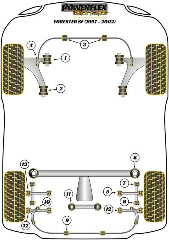 Rear Diff Mount, Early RA & UK WRX Models Forester, Impreza, road