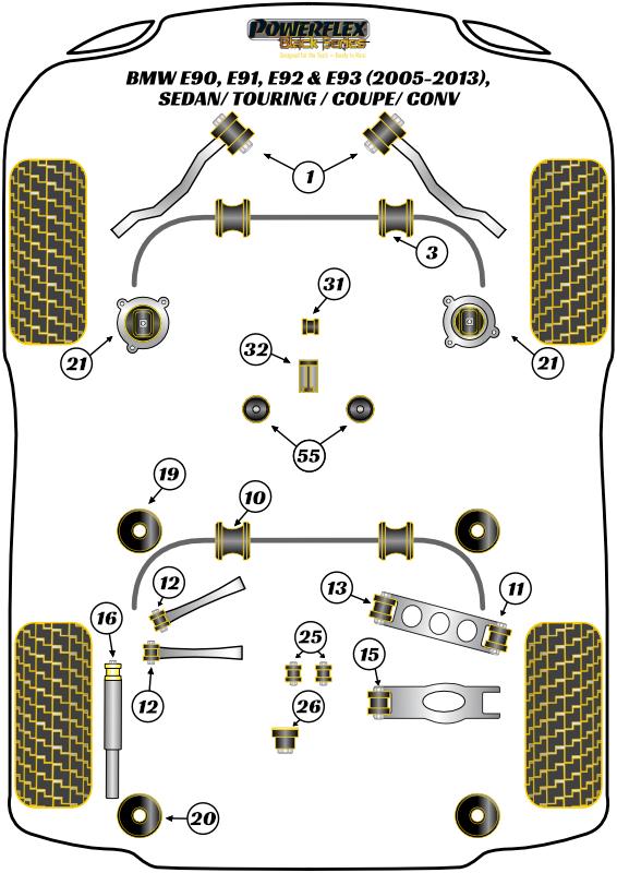 Rear Upper Arm Outer Bush 1 Series, 3 Series, road