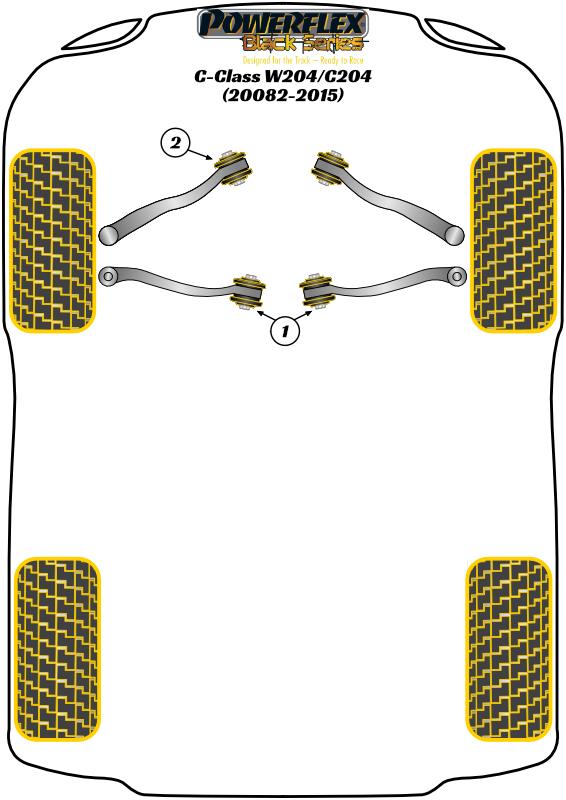 Front Lower Arm Inner Bush C-CLASS, E-CLASS, SLK, road