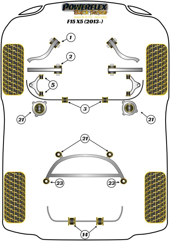 Front Control Arm To Chassis Bush X Series, road