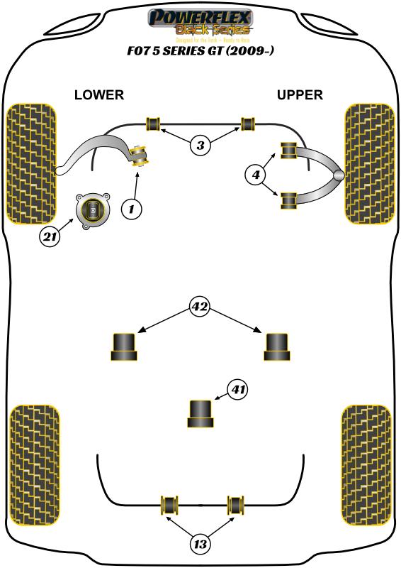 Rear Anti-Roll Bar Bush 16mm 5 Series, 6 Series, 7 Series, road