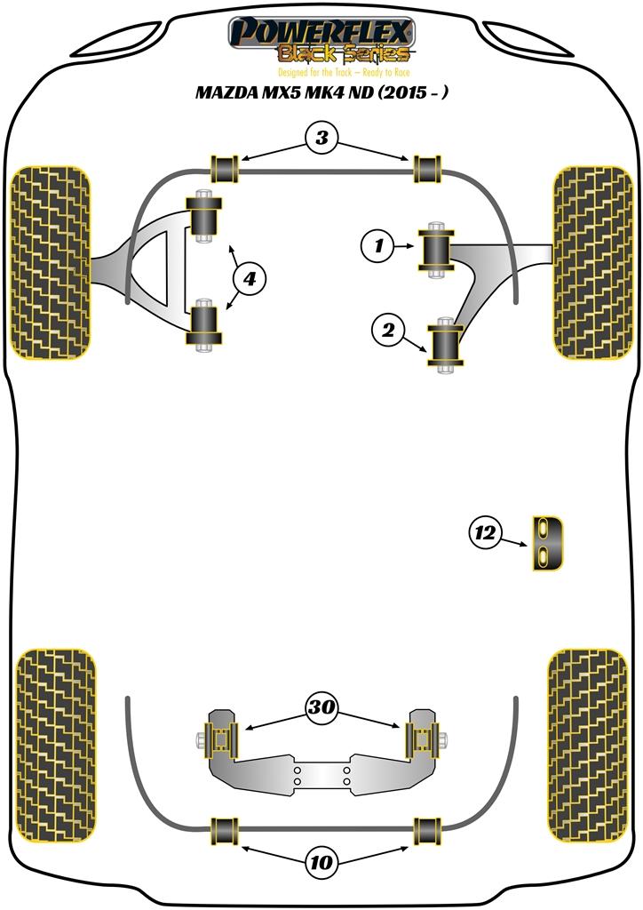 Front Anti Roll Bar Bush MX-5, Miata, Eunos, road