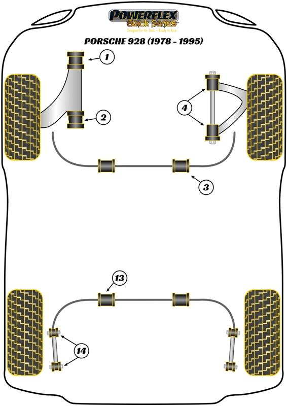 Front Upper Arm Bush 928, road