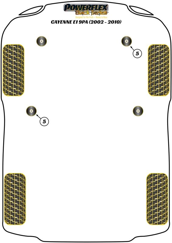 Torque Rod Bush-inzetstuk Cayenne Models, straat