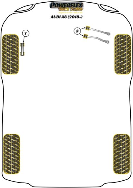 Jackpad-adapter A8 / S8, E-Tron, Jack Pads, straat+black
