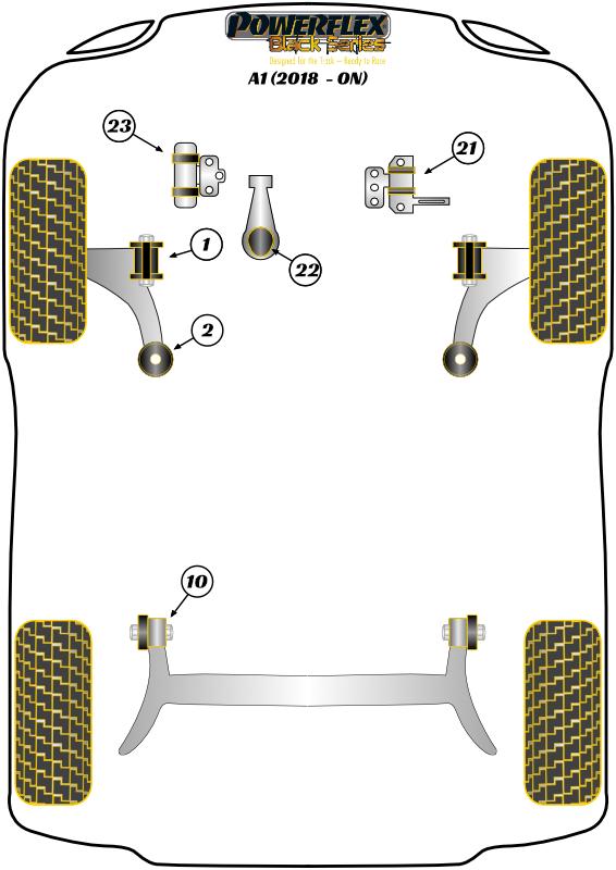 Upper Engine Mount Insert, 3 Cylinder & Diesel A1 / S1, Arona, Ibiza Models, Kamiq, Scala, Polo, road