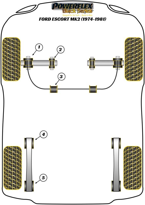 Leaf Spring Mount Front Escort Models, heritage