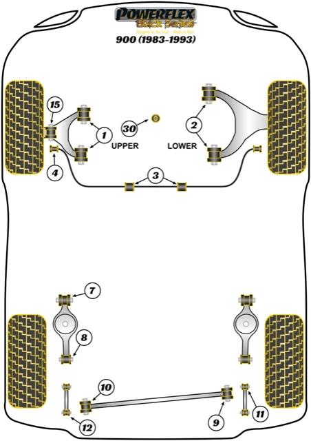 Front Anti Roll Bar Mounting 900, road