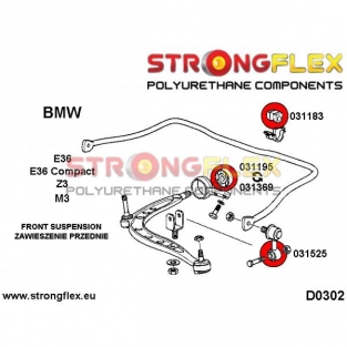 031183A: Front anti roll bar bush SPORT