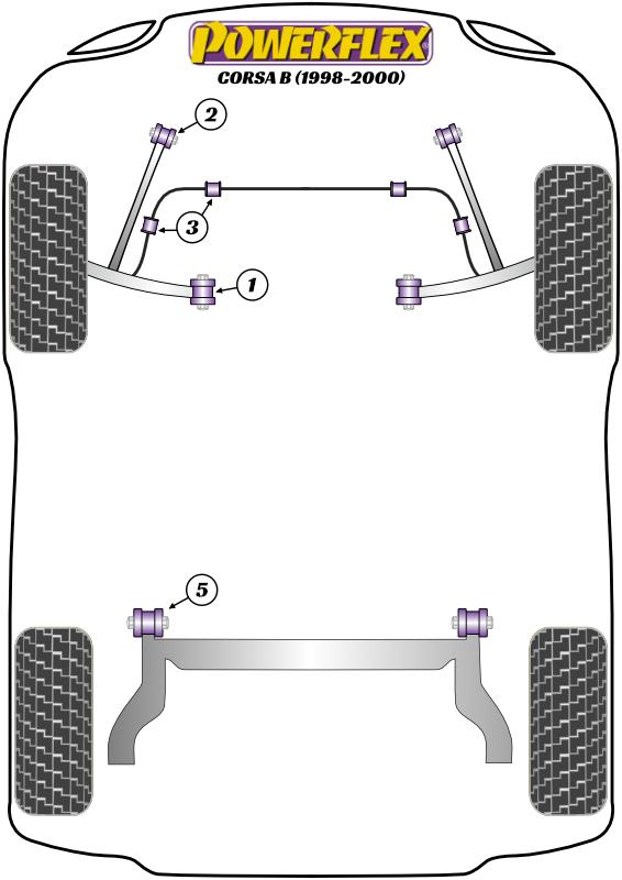 Voorste trekstang naar chassis Corsa Models, TIGRA MODELS, heritage