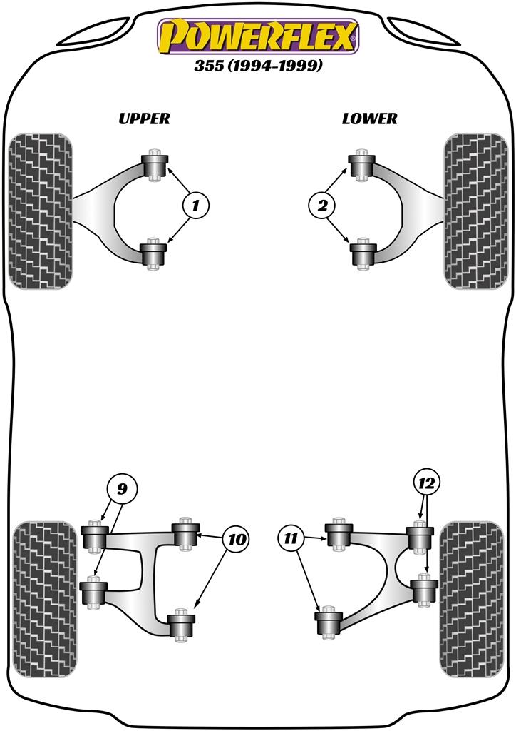 Rear Lower Wishbone Outer Bush F355, road