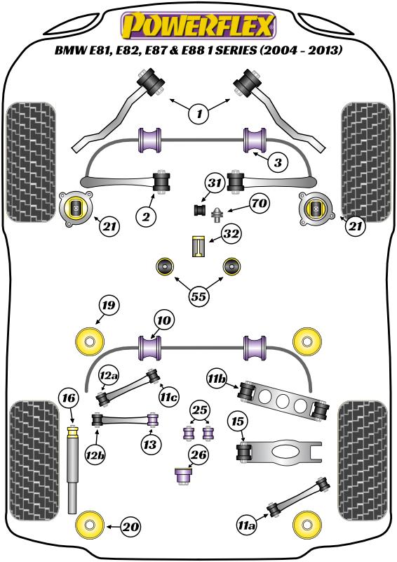 Transmissie montagebus (Fast Road) 1 Series, 2 Series, 3 Series, 4 Series, 5 Series, 6 Series, 7 Series, 8 Series, Z Series, Phantom RR1, Supra Mk5 A90/J29, heritage