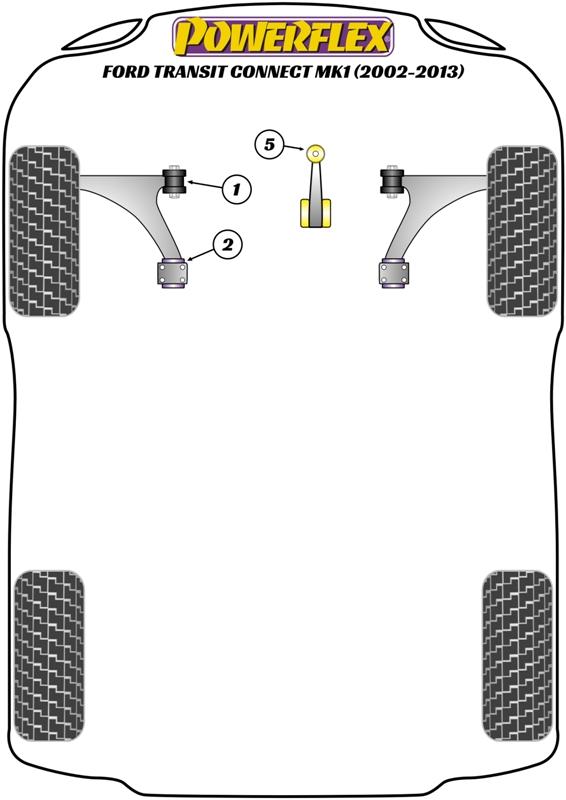 Front Wishbone Rear Bush Transit, road