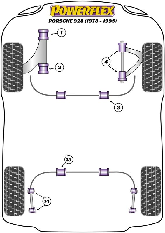 Front Upper Arm Bush 928, road