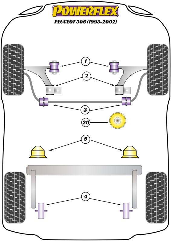 Rear Beam Mount Tensioning Kit 306, road