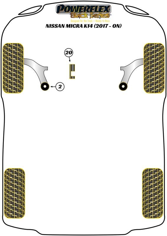 Front Wishbone Rear Bush Micra, road