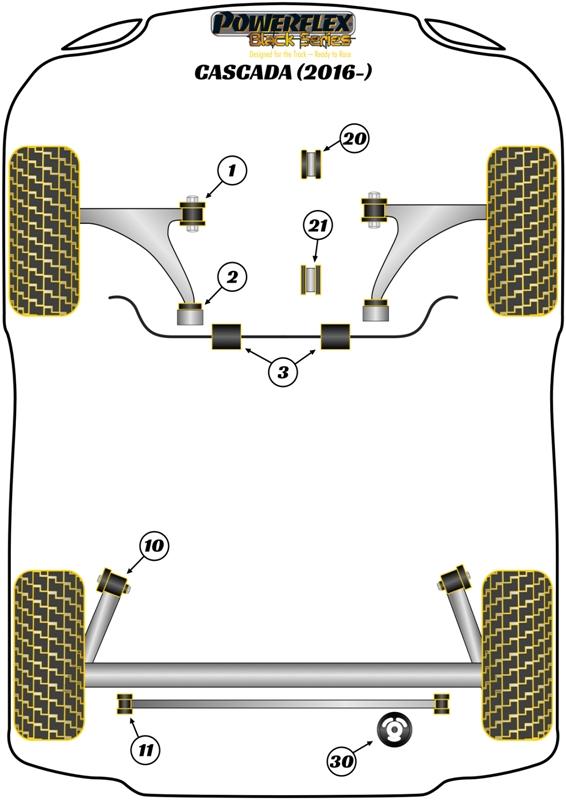 Rear Engine Mounting Insert Diesel Cascada, Cruze MK1 J300, Orlando J309, Cascada, 9-5 YS3G 2WD, ASTRA MODELS, Cascada, Insignia Models, Zafira Models, road