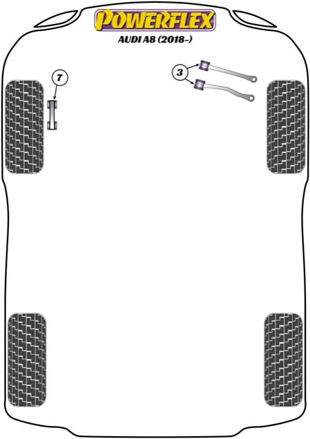 Jack Pad Adaptor A8 / S8, E-Tron, Q7, Q8, Bentayga, Jack Pads, Urus, Cayenne Models, Touareg Models, road+black