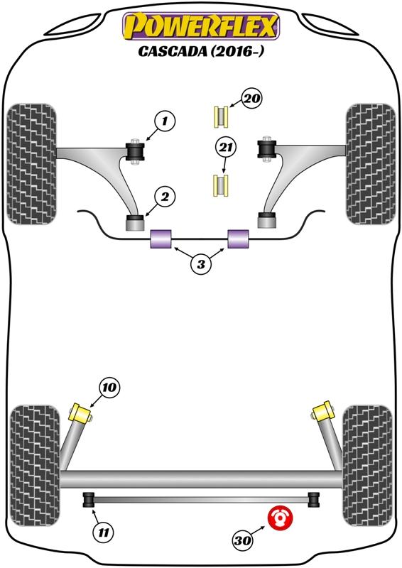 Rear Engine Mounting Insert Diesel Cascada, Cruze MK1 J300, Orlando J309, Cascada, 9-5 YS3G 2WD, ASTRA MODELS, Cascada, Insignia Models, Zafira Models, road