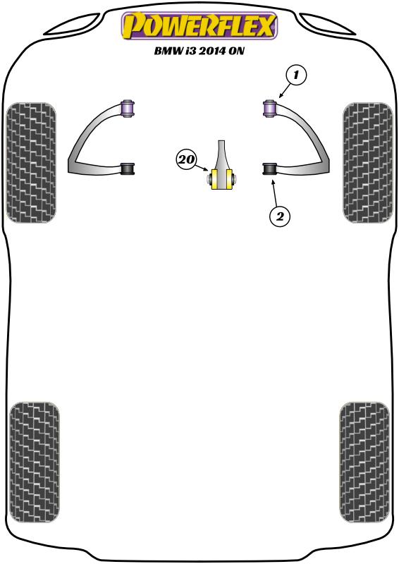 Front Wishbone Rear Bush i3, road