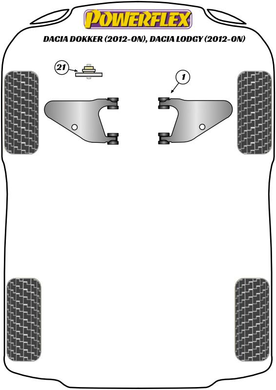 Gearbox Mounting Bush Insert Dokker, Duster, Lodgy, Captur, Clio Models, Kangoo Models, Twingo, road