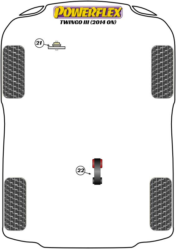 Lagere koppelmontage, 3 cilinders Twingo, ForTwo and ForFour 453, straat