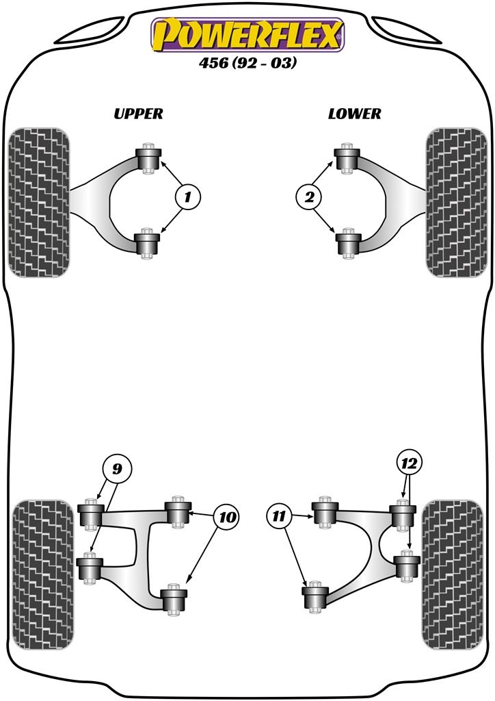 Rear Lower Wishbone Inner Bush 456, 550 Maranello & Barchetta, road