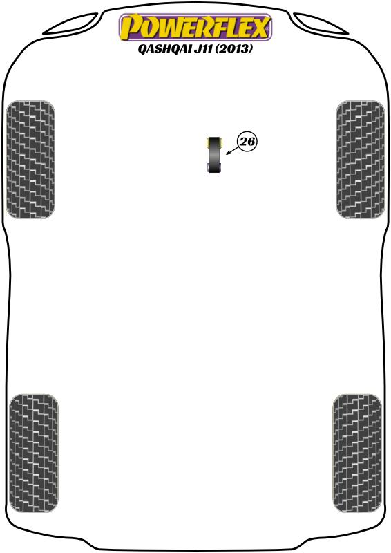 Lower Torque Mount Qashqai J11, Kadjar, road