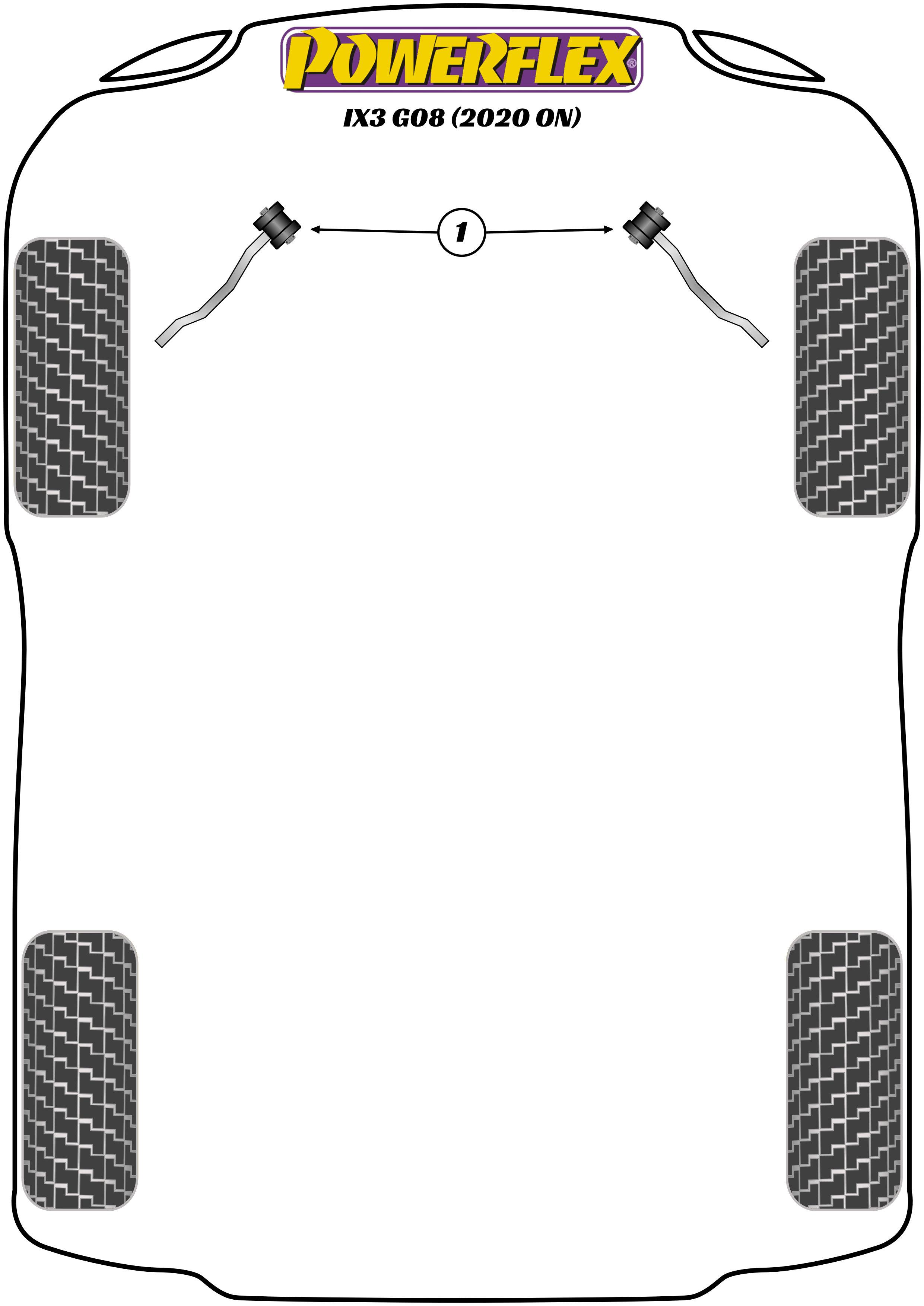 Front Radius Arm Bush X Series, road