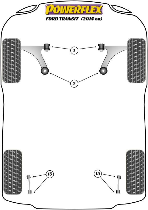 Front Wishbone Front Bush Transit, road